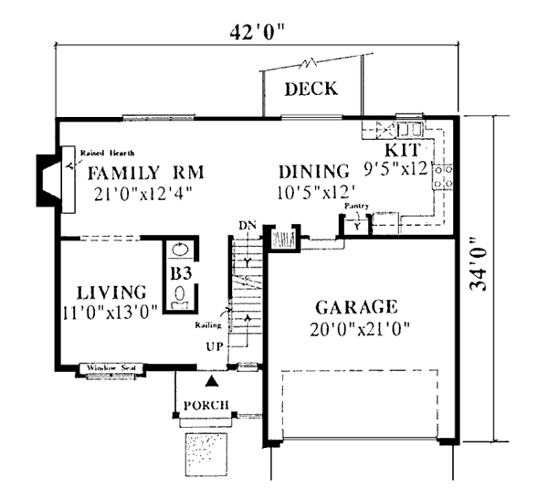 Bungalow Country Level One of Plan 92060