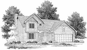 Bungalow Country Elevation of Plan 92060