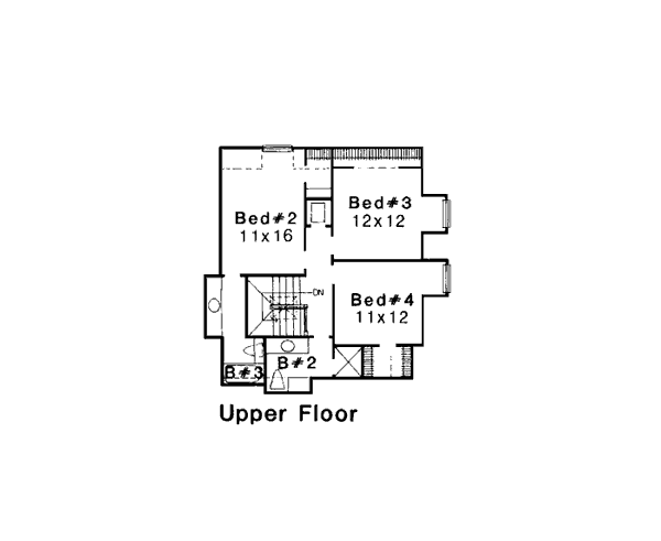 House Plan 92200 Level Two