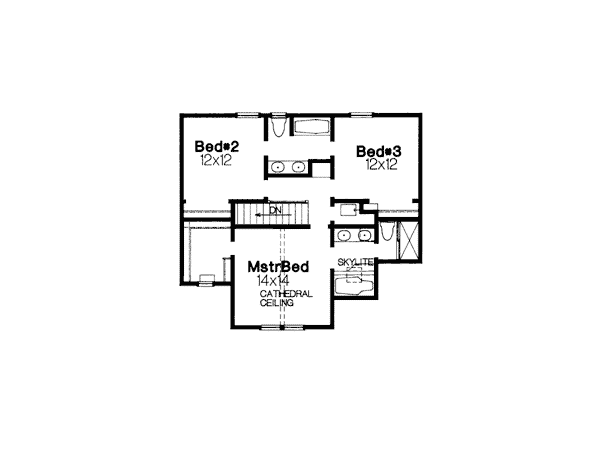 Bungalow Country European Level Two of Plan 92217