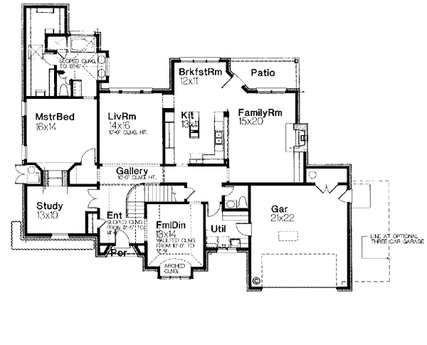 European French Country Victorian Level One of Plan 92245