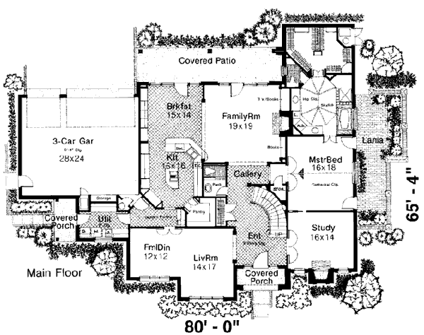 Country French Country Traditional Level One of Plan 92274