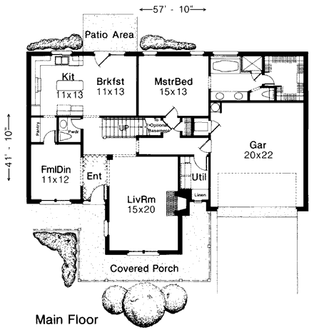 House Plan 92278 First Level Plan