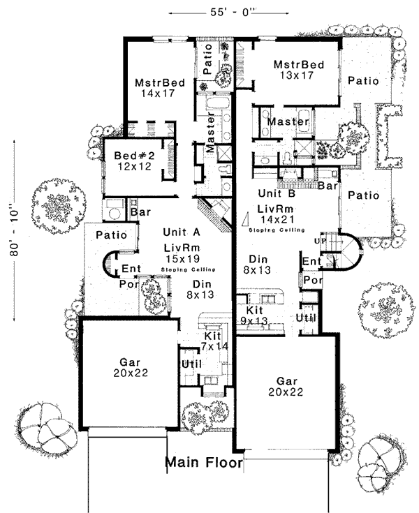 Contemporary Level One of Plan 92297