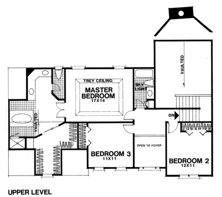 House Plan 92304 Second Level Plan