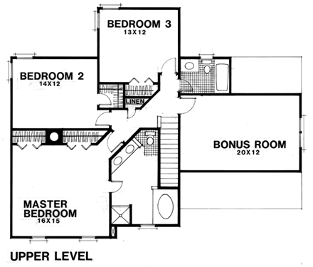 House Plan 92306 Second Level Plan