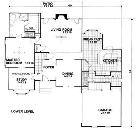 House Plan 92320 First Level Plan