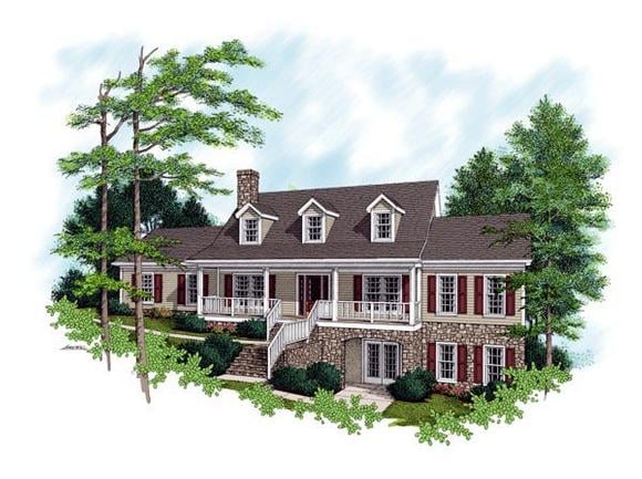 House Plan 92321 Elevation