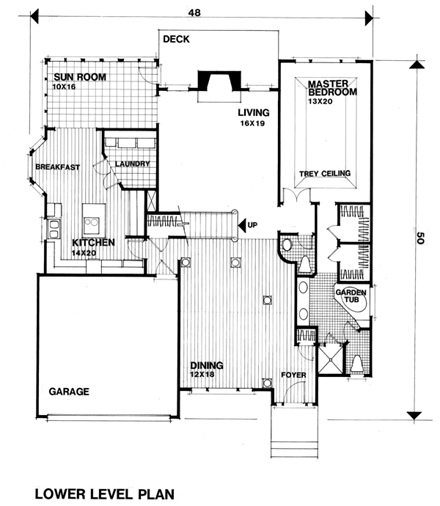 House Plan 92323 First Level Plan