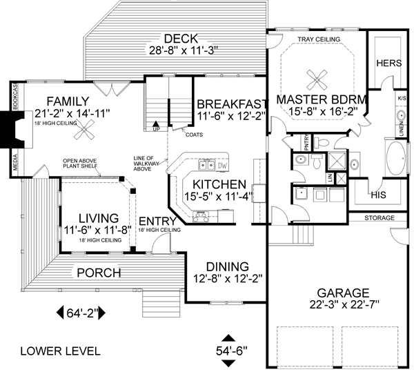 Country Traditional Level One of Plan 92327