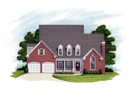 Country Traditional Elevation of Plan 92334
