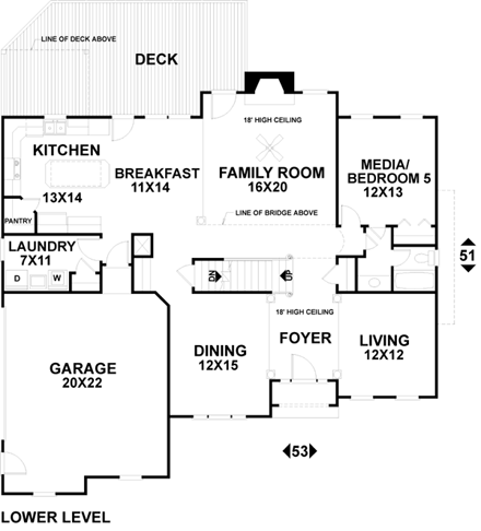 House Plan 92336 First Level Plan