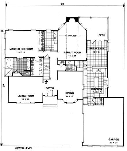 House Plan 92340 First Level Plan