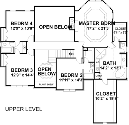 House Plan 92344 Second Level Plan