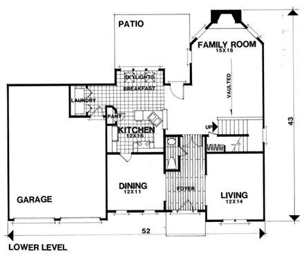 House Plan 92358 First Level Plan