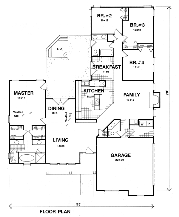 One-Story Traditional Level One of Plan 92359