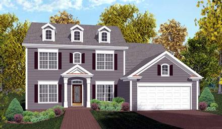 Colonial Elevation of Plan 92374