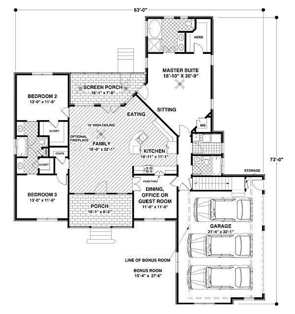 Traditional Level One of Plan 92383