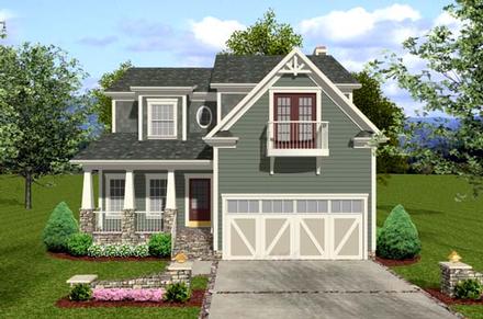 Craftsman Elevation of Plan 92384