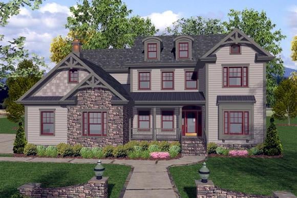 House Plan 92389 Elevation