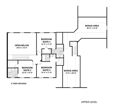 House Plan 92391 Second Level Plan