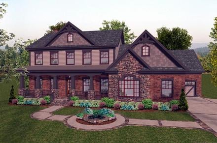 Craftsman Elevation of Plan 92391