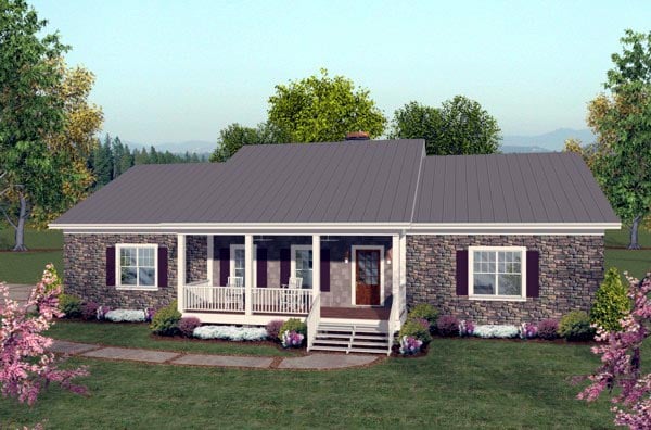  Ranch  Style  House  Plan  92395 with 1500  Sq  Ft  2 Bed 2 