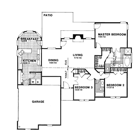 House Plan 92405 First Level Plan