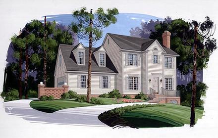 Colonial Elevation of Plan 92408