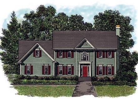 Colonial Elevation of Plan 92410