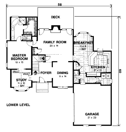 House Plan 92415 First Level Plan