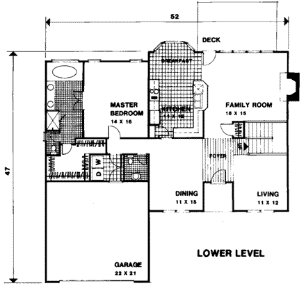 House Plan 92416 First Level Plan