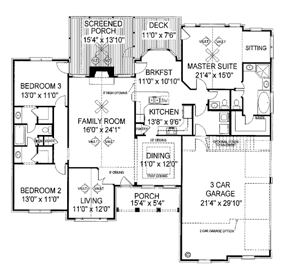 House Plan 92421 Level One