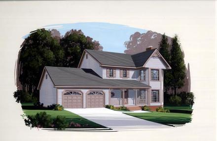 Bungalow Country Elevation of Plan 92424