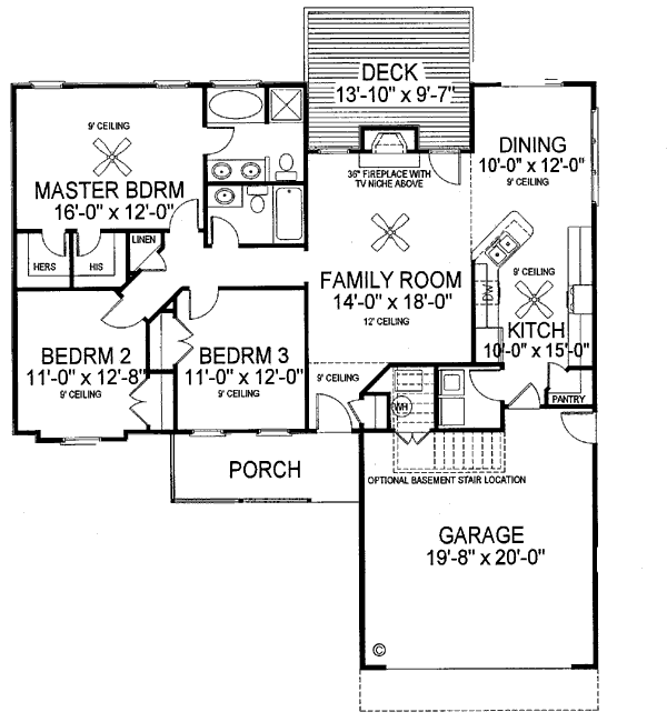 Bungalow Country Level One of Plan 92425