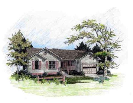 Ranch Elevation of Plan 92426