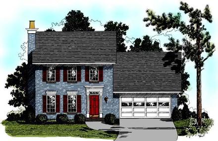 Colonial Elevation of Plan 92432