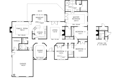 House Plan 92453 First Level Plan