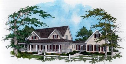 Country Farmhouse Elevation of Plan 92457