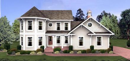Colonial Victorian Elevation of Plan 92462