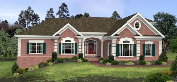 Traditional Plan with 2461 Sq. Ft., 3 Bedrooms, 4 Bathrooms, 3 Car Garage Picture 8