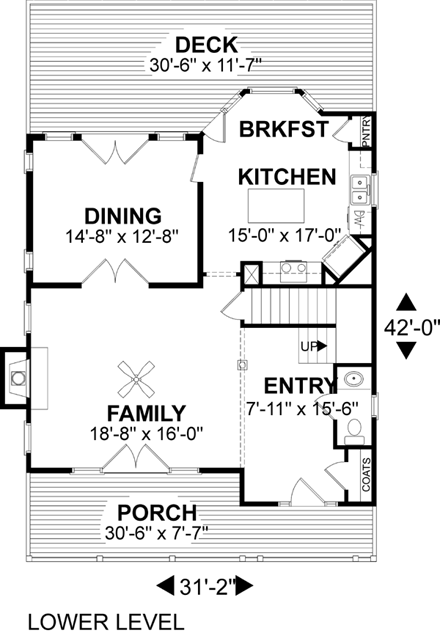 House Plan 92469 First Level Plan