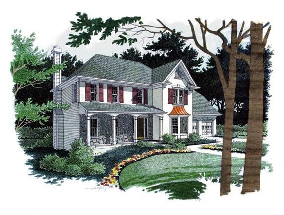 House Plan 92470 Elevation