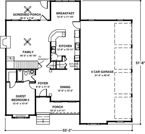 Country Traditional Level One of Plan 92471