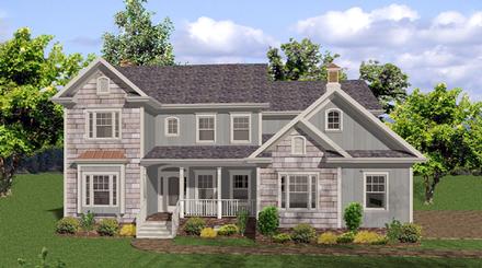 Country Traditional Elevation of Plan 92471