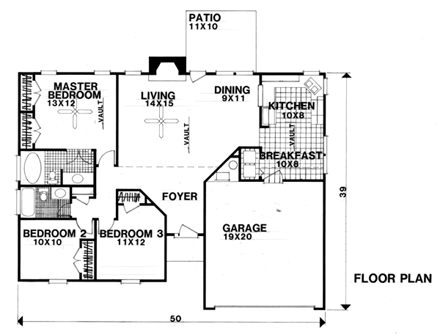 House Plan 92481 First Level Plan