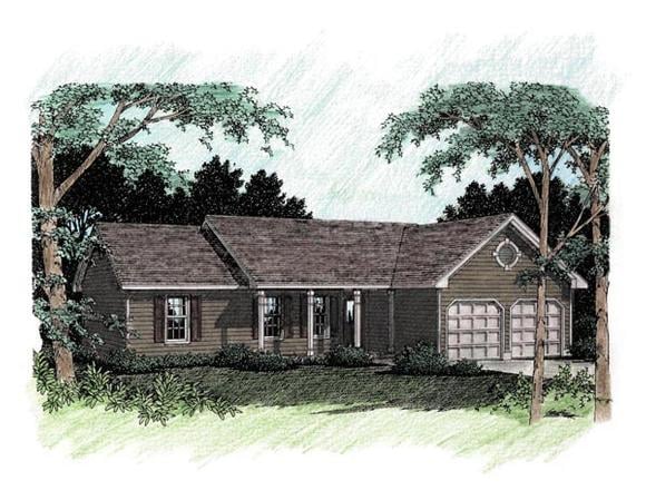 House Plan 92484 Elevation