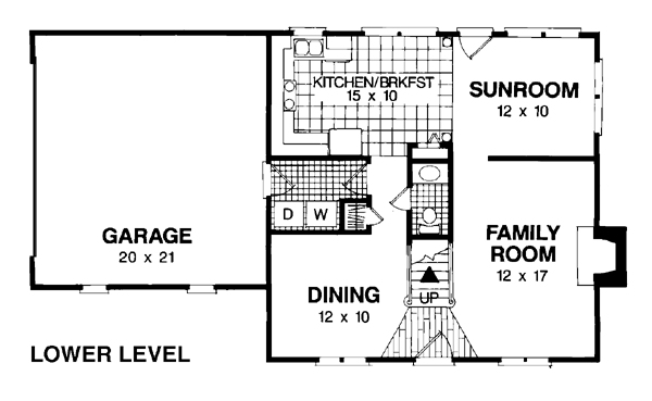 Cape Cod Colonial Level One of Plan 92488