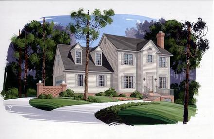 Colonial Elevation of Plan 92490