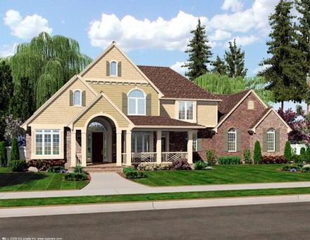 Country Traditional Elevation of Plan 92600